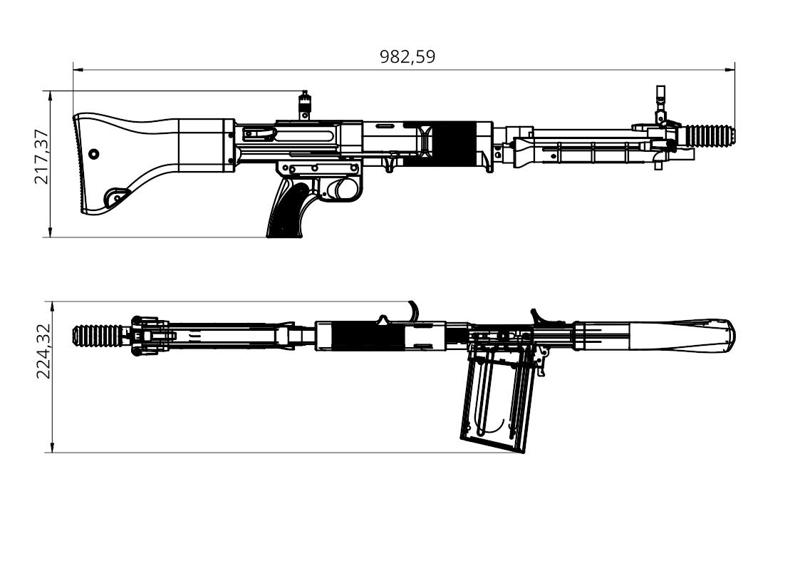 Airsoft FG42 Replica test parts
