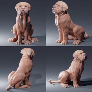 Dogue de Bordeaux oc cartoon - 3d printable files