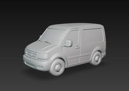 Cargo Van 3D Model – Furgón de Carga para Impresión 3D