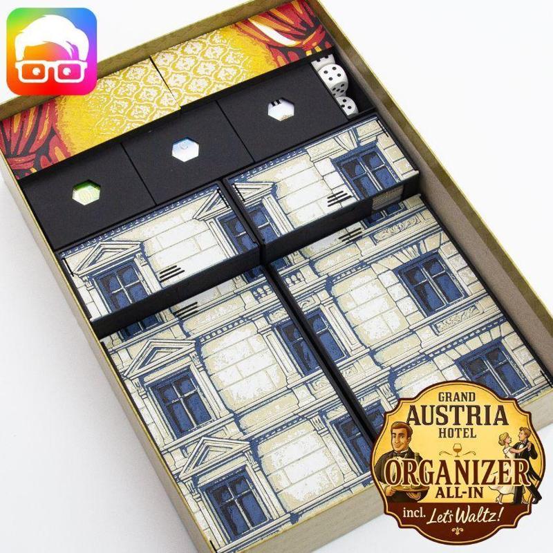 Grand Austria Hotel + Let's Waltz (ALL-IN) organizer by @ammedia3d [tabletop board game inserts sku: GAHTL001]