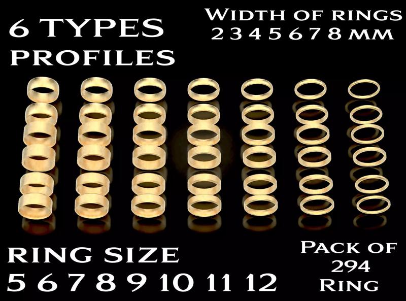 Big pack of wedding rings 802