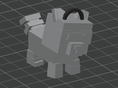 Grow A Garden Raccoon Keychain