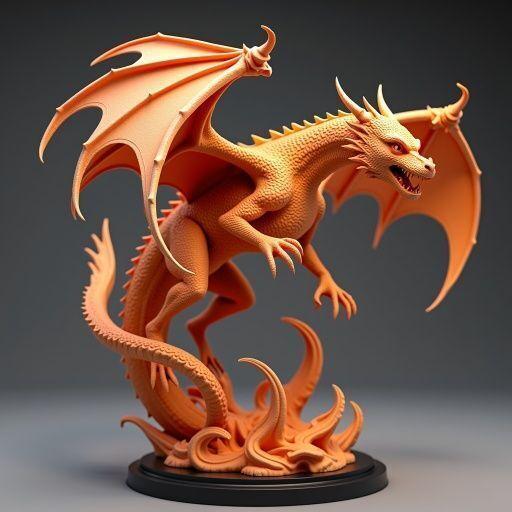 Crimson Drake: 28-32mm Fantasy Dragon