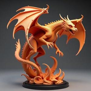 Crimson Drake: 28-32mm Fantasy Dragon