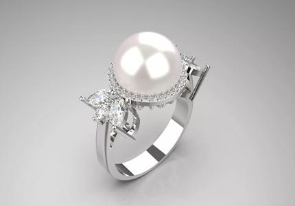 bride pearl ring pr0008