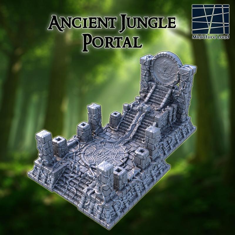 Ancient Jungle Portal 28 mm Tabletop Terrain