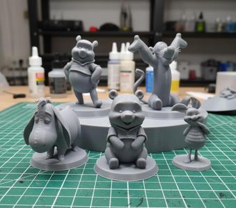 Winnie the Pooh and Friends – 3D Printable STL Character Set (Presupported)