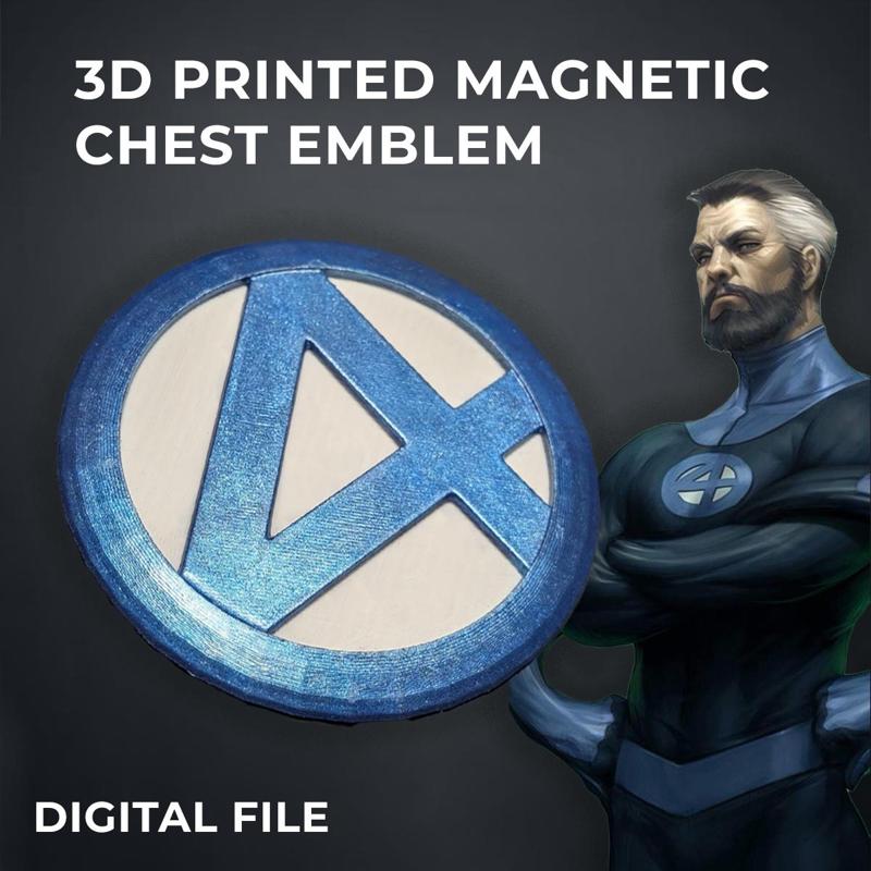 Fantastic Four Comics Chest Emblem for Cosplay