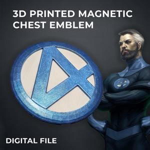 Fantastic Four Comics Chest Emblem for Cosplay