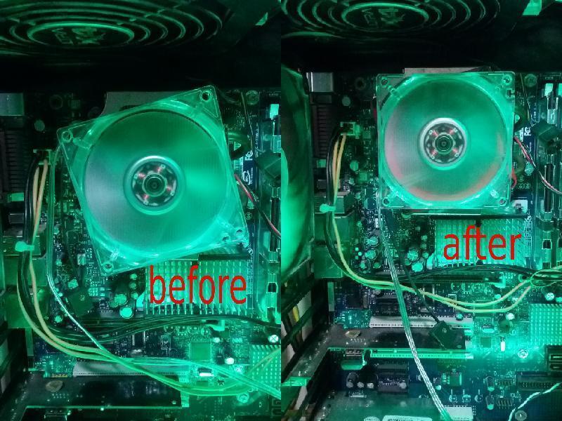 80mm fan angle adjuster