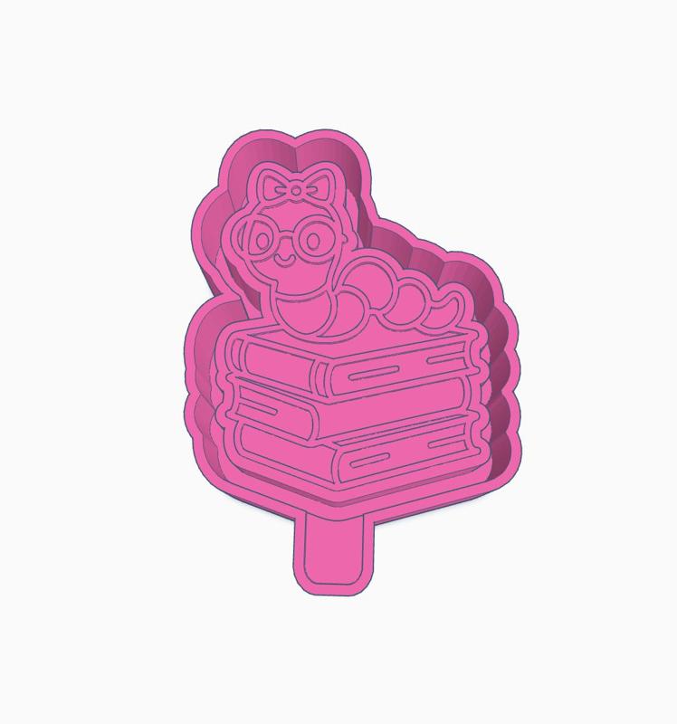 Book Worm Mold Housing STL