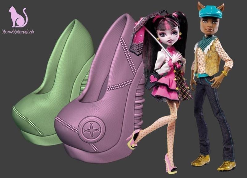 Draculaura, Shoes, Forbitten Love, Monster High.