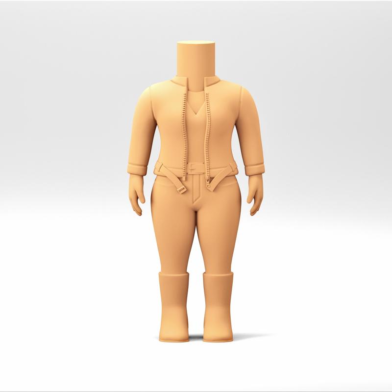 A female Body in a Funko POP style. WB_10