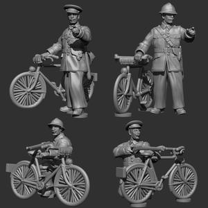 Parisian insurgent Policemen on bicycles