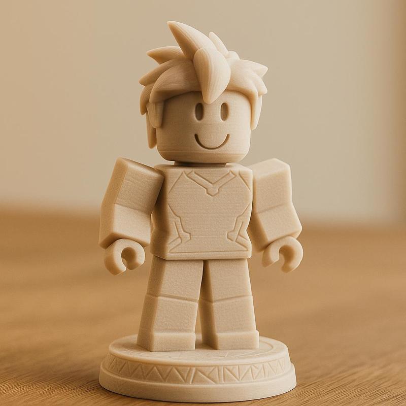 3D Printable Roblox-Inspired Chibi Figure