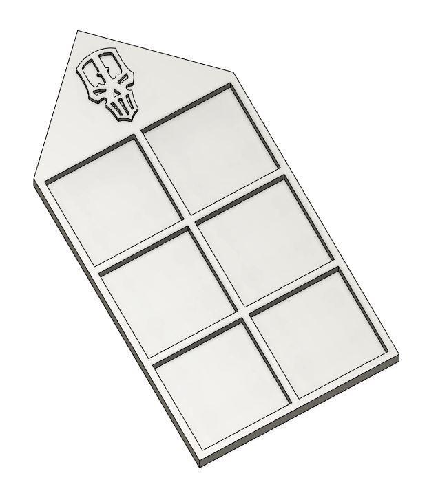 Woundcounter for Imperial Knights 12x12mm