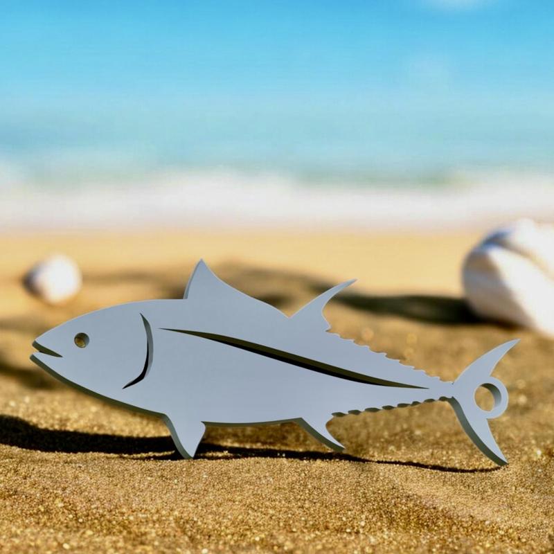 tuna bluefin / Thunnus thynnus  fish 2d keychain / pendant
