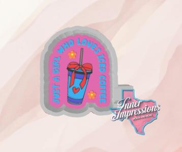 Girl Who Loves Iced Coffee Freshie MOold