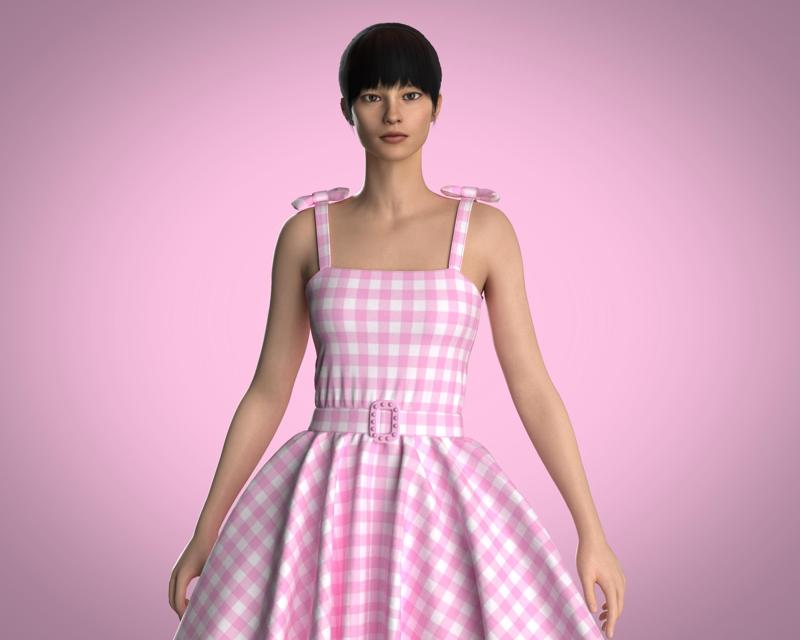 Barbie Dress | Marvelous / Clo3d / obj / fbx