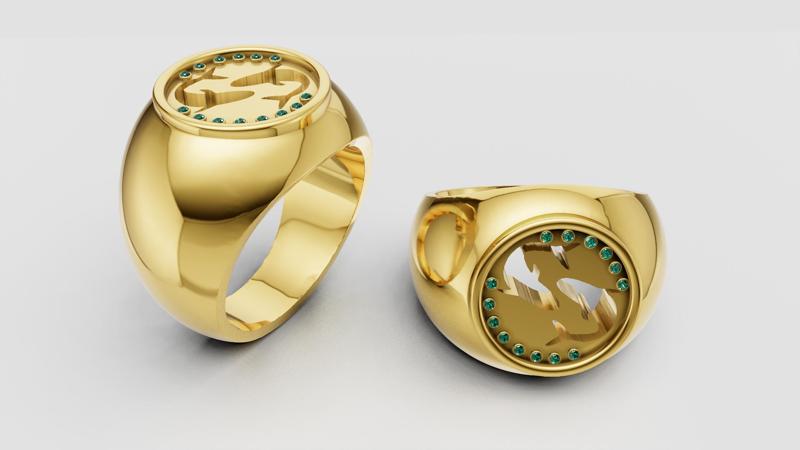 Symbolic Fish Ring 3D printable model