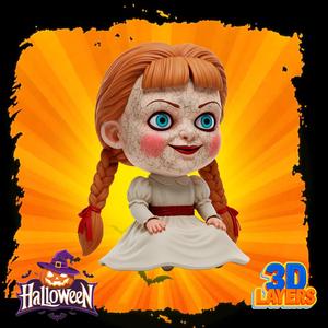 Chibi Annabelle - halloween