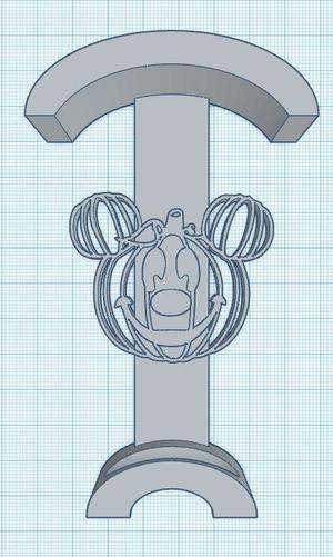 Pumpkin Mickey - LoungeFly/Minnie Ear Display Hook
