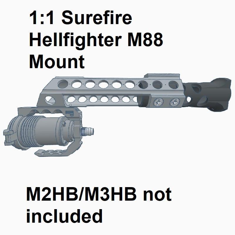 1:1 Surefire Hellfighter Mount with Spotlight