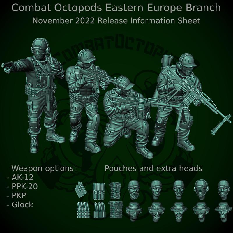 Patreon pack 17 - November 2022 - Combat Octopods Eastern Europe Branch
