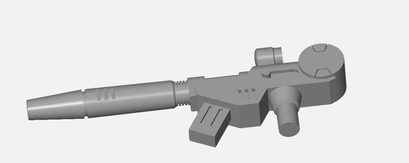 Transformers G1 Perceptor Pulse Rifle gun blaster