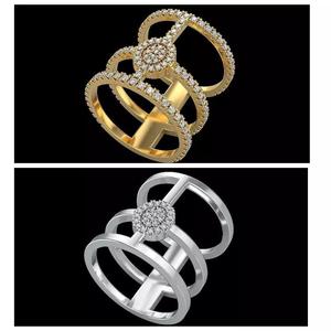 Fashion ring Messika     3dm file ready for printing stl format