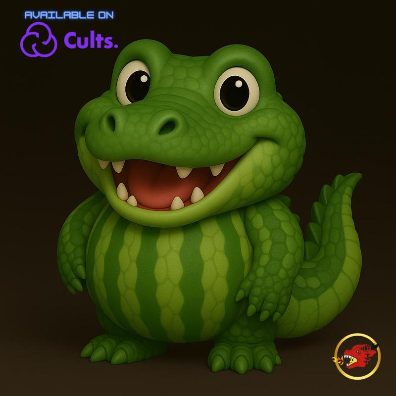 Glorbo Frutodrilono - Animated STL 🐊🍉