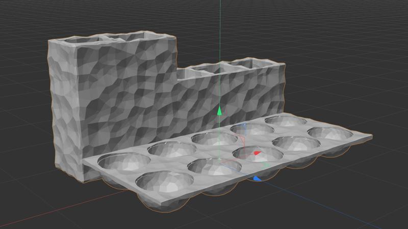 Textured Paint Palette with Brush Storage