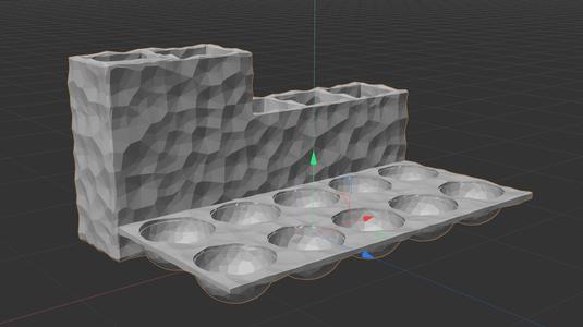 Textured Paint Palette with Brush Storage