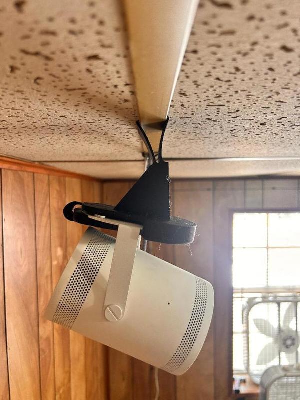 Angled Drop Ceiling Samsung Freestyle Projector Mount
