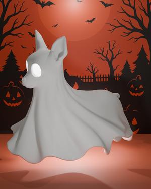 Pinscher-o-lantern : Dog Ghost Lamp (3D Print STL File)