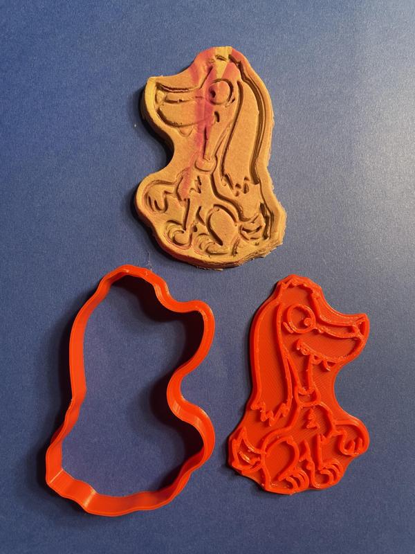 Goofy dog cookie cutter