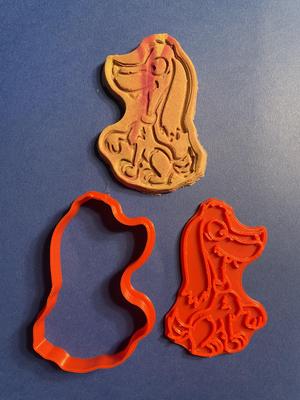 Goofy dog cookie cutter