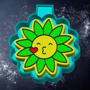 Love Flower With Smiley Freshie Mold