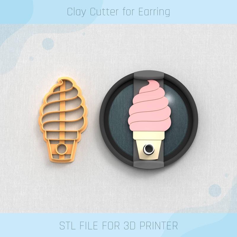 Ice Cream Stanley Topper Clay Cutter