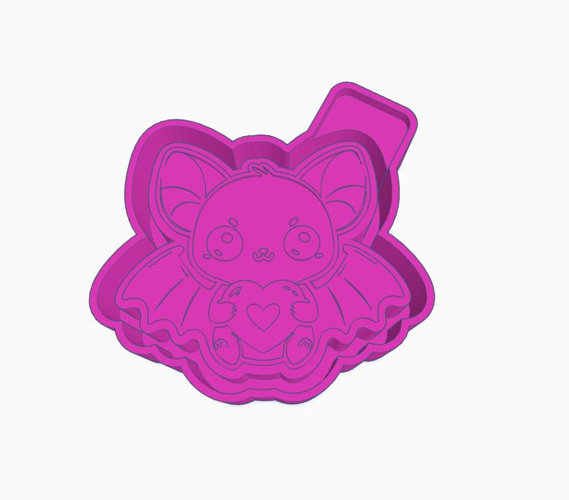 Bat Holding Heart Mold Housing