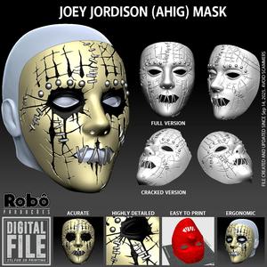 SLIPKNOT - Joey Jordison Mask - AHIG - All Hope is Gone (Accurate) - STL model 3D print file