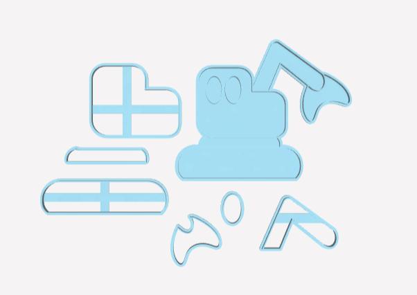 Cortador escavadeira