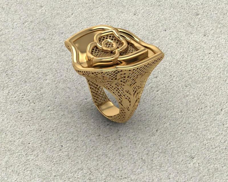 Rose Design Ring Fusion