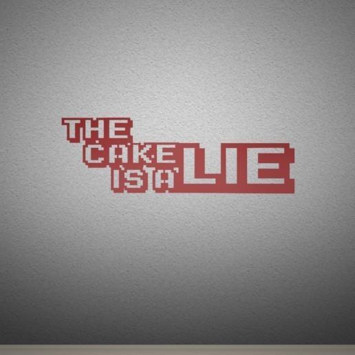 The Cake Is A Lie - Wall Art.