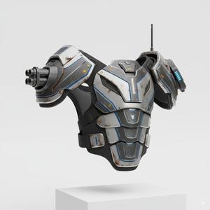 Elite Sci-Fi Hunter Shoulder Pads Set 01 - Modular Armor Upgrade for Tabletop Miniatures