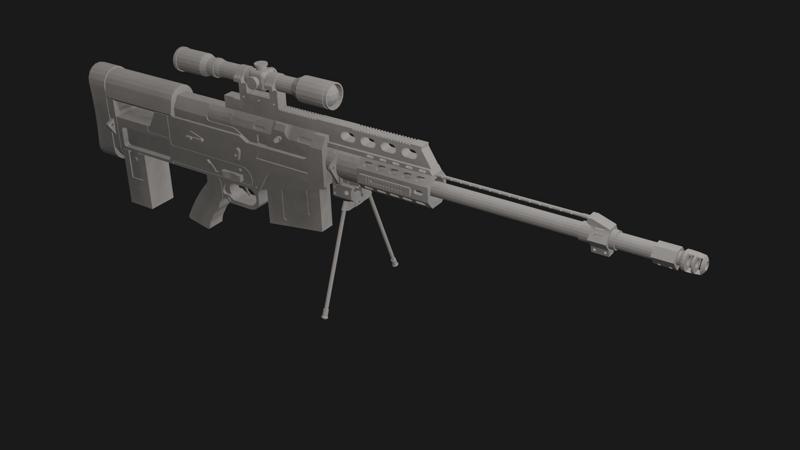 rifle with AS-50 scope