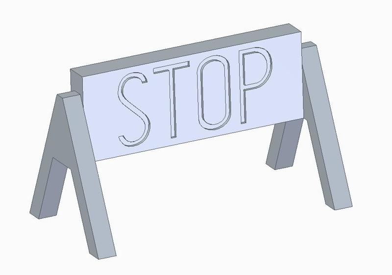 toy barrier (STOP) - toy barrier (STOP)