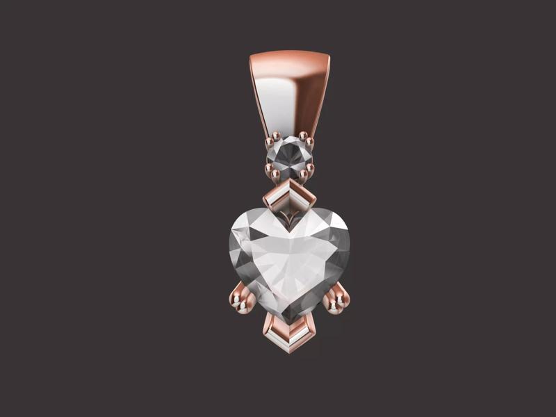 Heart Diamond Pendant
