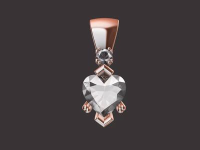 Heart Diamond Pendant