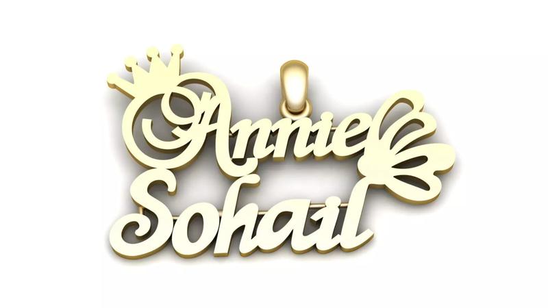Annie Sohail name-Pendant for Men-Women 3d-Printable Model